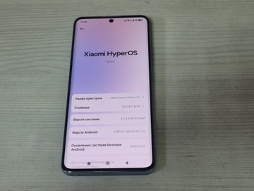 Б/в Мобільний телефон Xiaomi redmi note 14 pro+ 5g 8/256gb 01-200932249