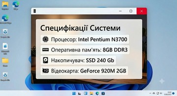 Б/в Ноутбук Asus 15/pentium n3700 ddr3/8gb ddr3/ssd 240 gb/geforce 920m 2gb 01-200983274