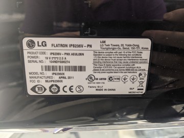 Б/в Монітор Lg ips236v-pn 01-200990363