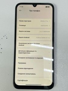 Б/в Мобільний телефон Xiaomi redmi a7 pro 4/64gb 01-201002389