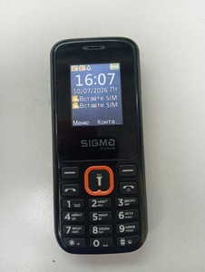 Б/в Мобільний телефон Sigma x-style 171 mini-orange 01-201031494