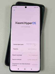 Б/у Мобільний телефон Xiaomi redmi note 14 pro+ 5g 12/512gb 01-201093380