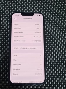 Б/в Мобільний телефон Apple iphone 13 128gb 01-201102883