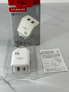 Б/в Мережевий зарядний пристрій Titanum ch45ac gan 45w 01-201118392
