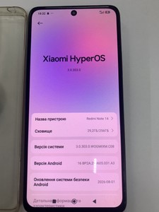 Б/в Мобільний телефон Xiaomi redmi note 14 8/256gb 01-201146408