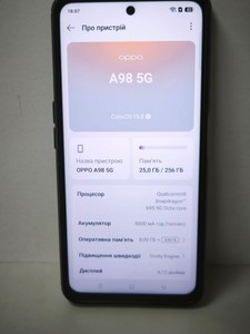 Б/в Мобільний телефон Oppo a98 5g 8/256gb 01-201155866