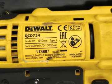 Dewalt dcd734 2 акб 1.3ah зп