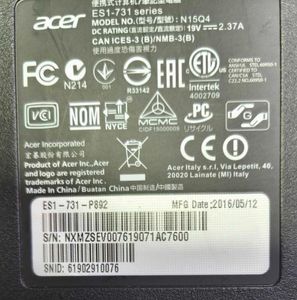 01-200783029: Acer 17/pentium n3710 ddr3/4gb ddr3/hdd *відсутній/ssd 240 gb/*інтегрована