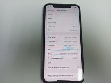 Б/в Мобільний телефон Apple iphone x 256gb 01-200812729