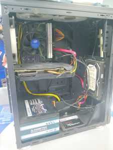 Б/в Системний блок Пк intel core i3-9100f/ram 16 gb/hdd 320 gb/ssd 120 gb+250 gb/nvidia gtx 1060 (geforce) 3gb gddr5 192b 01-200833404