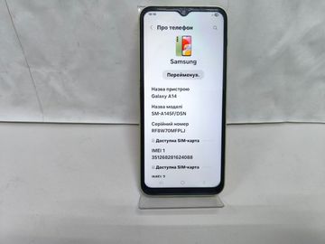 Б/в Мобільний телефон Samsung galaxy a14 sm-a145f 4/64gb 01-200864028