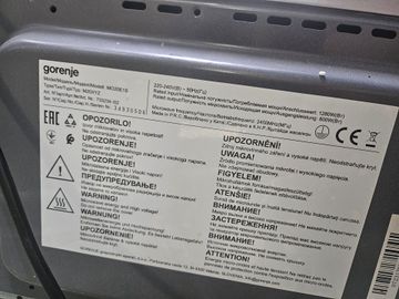 Б/в Мікрохвильова піч Gorenje mo20e1s 01-200880725