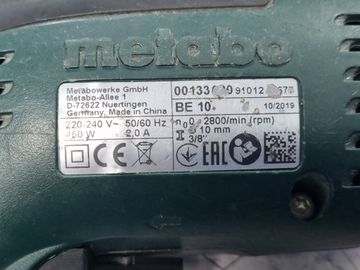 Б/у Дрель ударная Metabo be 10 01-200885922