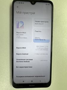Б/в Мобільний телефон Xiaomi redmi note 8t 4/64gb 01-200904253