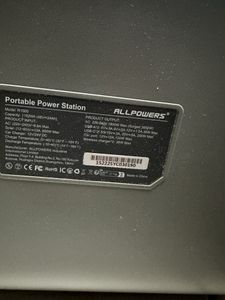 Б/в Зарядна станція Allpowers r1500 01-200907266