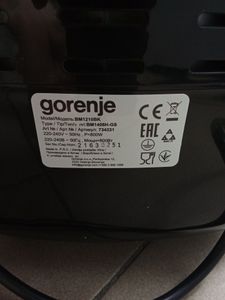 Б/у Хлебопечка Gorenje bm1210bk 01-200909155