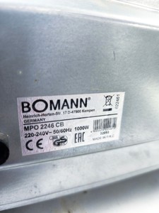 Б/у Духовка электрическая Bomann mpo 2246 cb 01-200538357