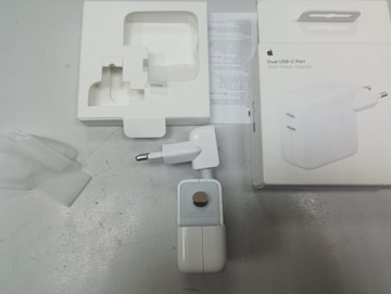 Б/в Мережевий зарядний пристрій Apple a2676 35w dual usb-c 01-200963414