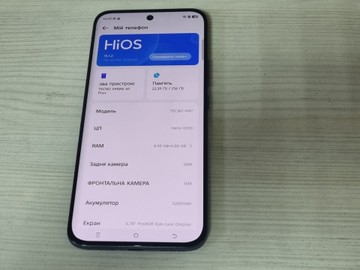 Б/в Мобільний телефон Tecno spark 40 pro+ 8/256gb 01-201110615
