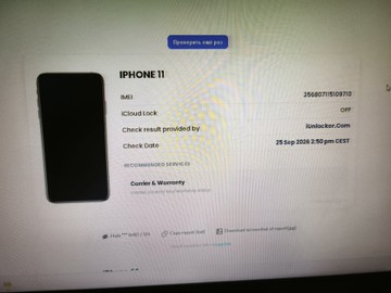 Б/в Мобільний телефон Apple iphone 11 256gb 01-201138635