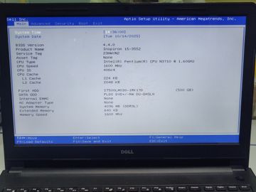 01-200762170: Dell 15/pentium n3710 ddr3/4gb ddr3/hdd 500 gb/ssd *відсутній/*інтегрована