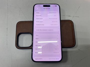 Б/в Мобільний телефон Apple iphone 15 pro max 256gb 01-200821016