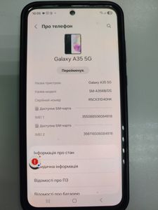 Б/у Мобильный телефон Samsung galaxy a35 5g 6/128gb 01-200825352