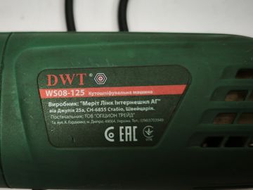 Б/в Кутова шліфмашина Dwt ws08-125 01-200829801