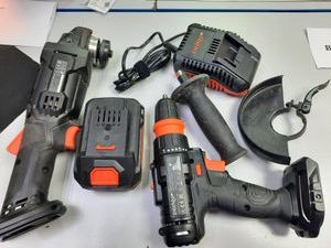 Б/у Набор инструментов Dnipro-M cd-218/ dga-201 1акб 4ah зп 01-200853647