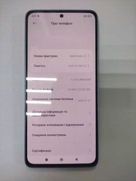 Б/в Мобільний телефон Xiaomi redmi note 13 4g 8/256gb 01-200852066