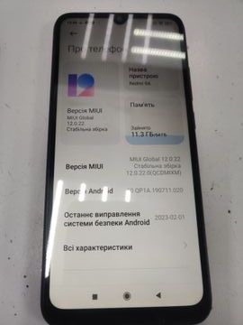 Б/в Мобільний телефон Xiaomi redmi 9a 4/64gb 01-200884352