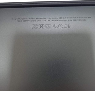 Б/в Ноутбук Apple a1706 macbook pro 13,3" core i5 3.1ghz /ram 8gb /ssd 256/ gpu intel iris plus 650 1536mb 01-200926556
