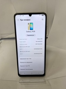 Б/у Мобільний телефон Samsung galaxy a06 4/128gb 01-201026387