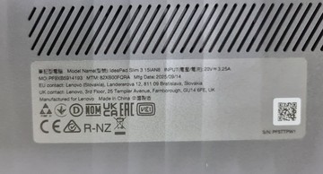 Б/в Ноутбук Lenovo 15/n100 ddr4/8gb ddr4/hdd *відсутній/ssd 480 gb/*інтегрована 01-201096235