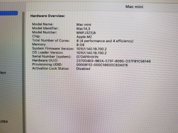 01-200599424: Apple mac mini 2023