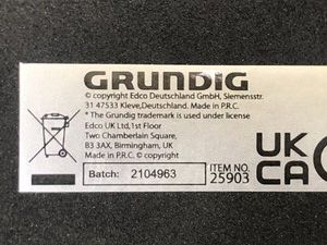 Б/в Лампа настільна Grundig lamp & wireless charger usb 10w (2104963) 01-200927926