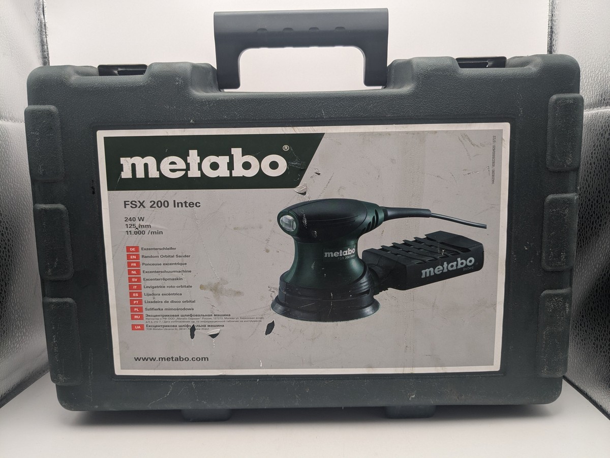 Шлифмашина вибро Metabo fsx 200 intec 01-200945382, cостояние