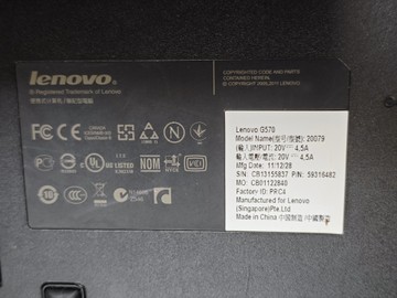 Б/в Ноутбук Lenovo 15/pentium b960 ddr3/6gb ddr3/hdd 500 gb/ssd *відсутній/*інтегрована 01-200950220