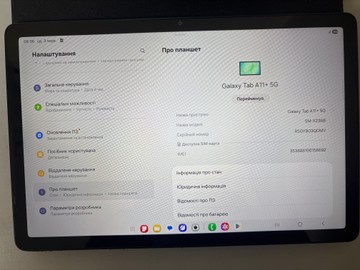 Б/в Планшет Samsung galaxy tab a11+ 5g 8/256gb 01-200975390