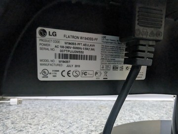 Б/в Монітор Lg w1943ss 01-201038895