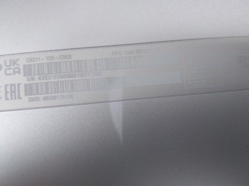 Б/в Ноутбук Acer 11/n100 ddr4/8gb ddr3/ssd 128 gb/*інтегрована 01-201064175
