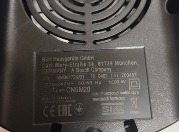 Б/у Блендер Bosch mmb6172s 01-201104480