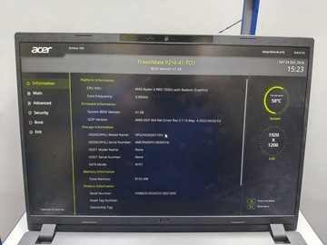 Б/в Ноутбук Acer 15/ryzen 3 7335u ddr5/8gb ddr5/hdd *відсутній/ssd 256 gb/*інтегрована 01-201177810