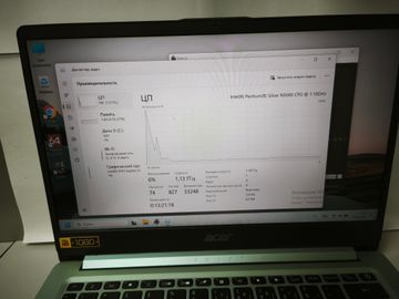 Б/в Ноутбук Acer 13/pentium n5000 ddr4/4gb ddr4/hdd *відсутній/ssd 128 gb/*інтегрована 01-200839266