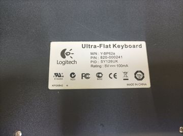 Logitech ultra-flat keyboard