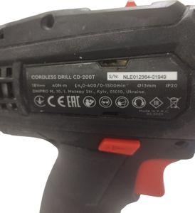 Б/в Шурупокрут Dnipro-M cd-200t 1акб 2ah зп 01-200874141