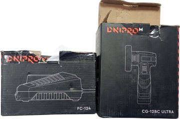 Б/в Кутова шліфмашина Dnipro-M cg-12bc ultra 1акб 2ah зп 01-200805312