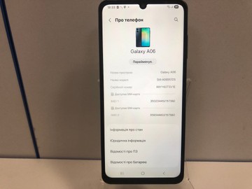 Б/в Мобільний телефон Samsung galaxy a06 4/128gb 01-200925510