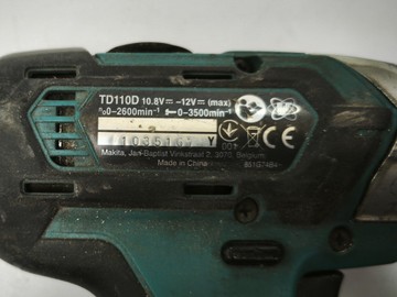 Б/в Акумуляторний шурупокрут Makita td110dsae 1акб 2ah зп 01-200929322