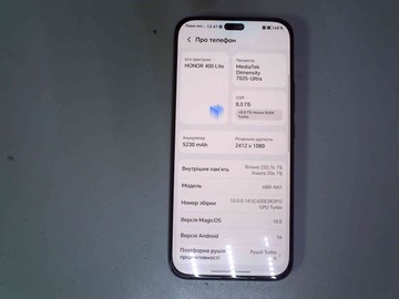 Б/в Мобільний телефон Honor 400 lite 8/256gb 01-200966473